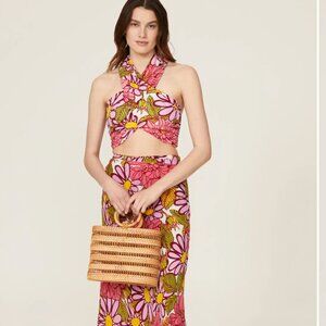 S/W/F Crossover Halter Top and Matching Skirt